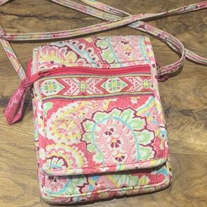 Vera Bradley Capri Melon Mini Hipster Crossbody Travel Bag Retired Pattern